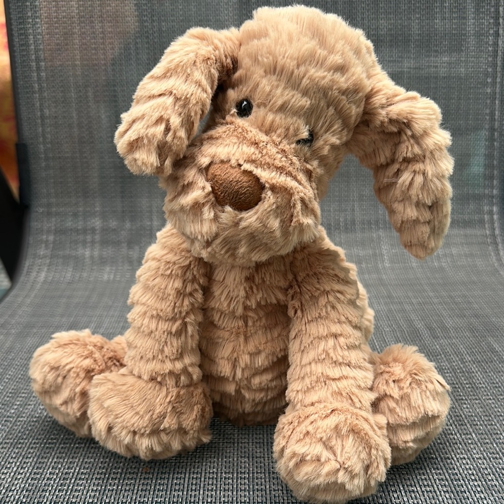 Jellycat Furry Brown Dog Toy